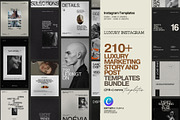 Social Media Story & Post Bundle, a Social Media Template by Prapti Design (Thumbnail 1 of 9)