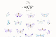 Watercolor Butterfly collection, an Object Illustration by ArtMaslyana (Thumbnail 2 of 9)