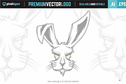 Rabbit Head Logo, a Branding & Logo Template by pixelogan (Thumbnail 3 of 3)