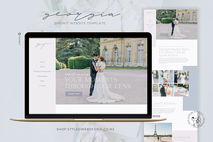 Wedding Photographer Showit Template, an App Template by Styled Web Shop