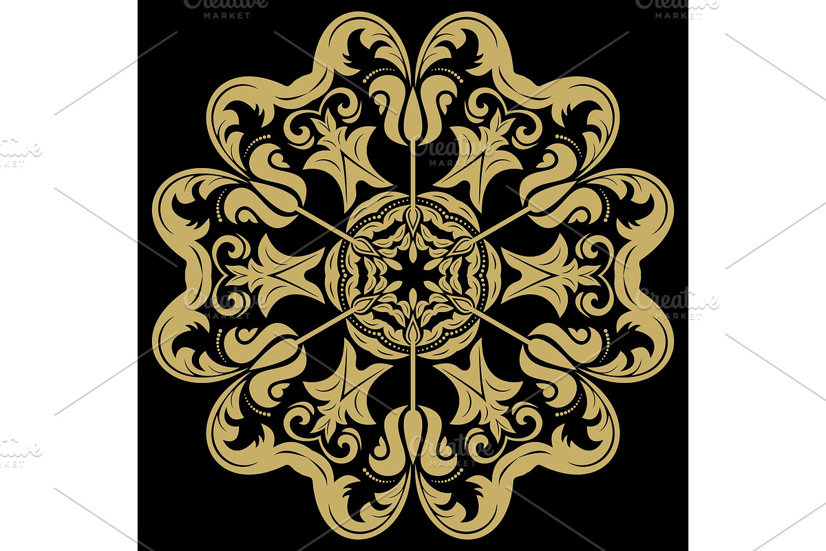 Damask Vector Pattern. Orient, a Decorative Illustration by FineArtStudio (Photo 1 of 3)