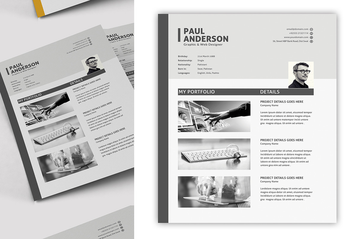 Clean Resume/CV, a Resume Template by Artiverge (Photo 3 of 4)