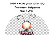 Whimsical Butterfly Clipart Set, an Animal Illustration by one-touch (Thumbnail 14 of 20)