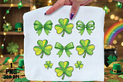 Preppy Lucky Shamrock Png, an Illustration by Daily.Designs (Thumbnail 1 of 5)