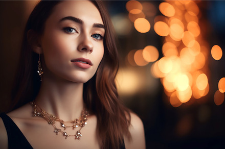 Woman elegant jewelry blurred, a Beauty & Fashion Photo by Ylivdesign