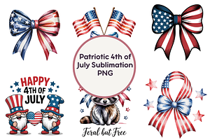 Patriotic 4th of July Sublimation, a Decorative Illustration by Milano Creative
