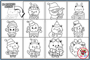 Cozy Christmas Coloring Pages, a Seasonal Illustration by EduEnrich (Thumbnail 3 of 3)