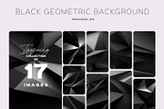 BLACK GEOMETRIC BACKGROUND, a Background Graphic by Sophico (Thumbnail 1 of 5)