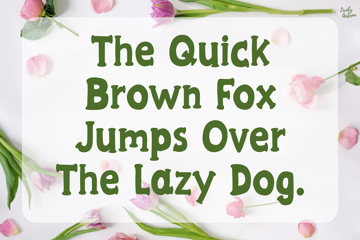 Spring Heaven | Handwritten Font, a Handwritten Font by LivelyAutumn11.11 (Photo 4 of 5)