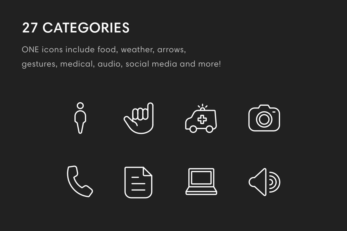 ONE - 600+ Premium Icons, an Outline Icon by Xicons (Photo 5 of 9)