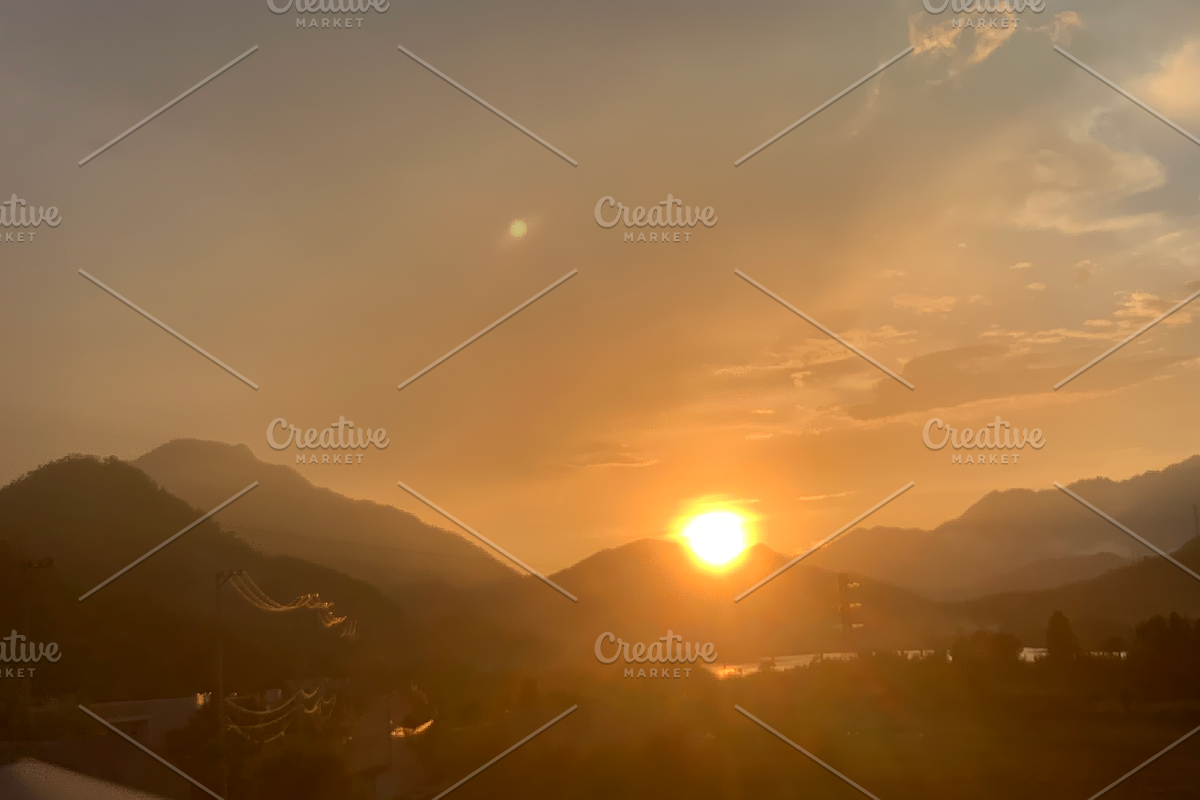 Rural Tropical Sunset with Palm, a Nature Photo by 3D assets for your awesom (Photo 1 of 3)