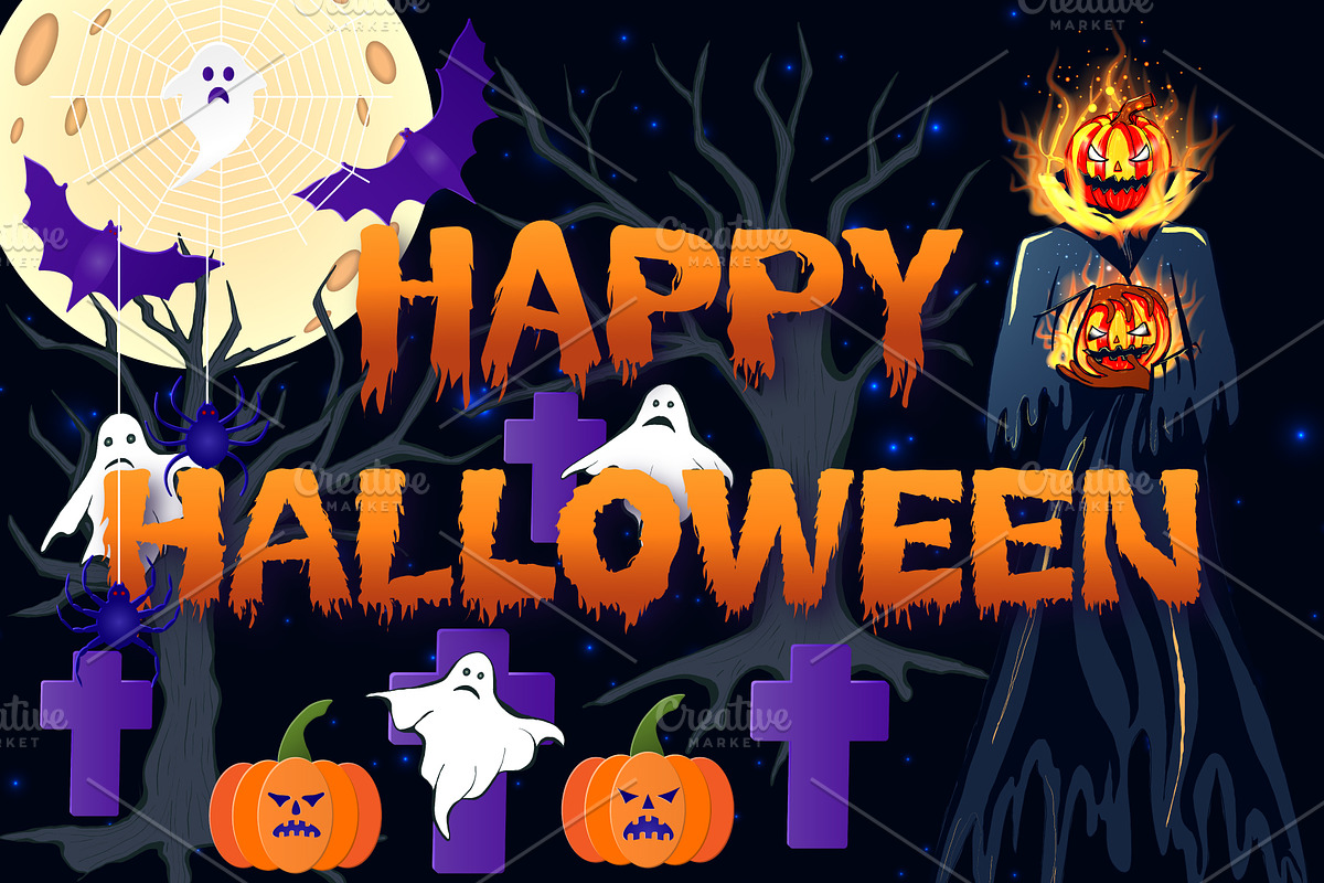 Halloween: Buy or Bewitch, an Object Graphic by Digital illustration shop (Photo 1 of 11)