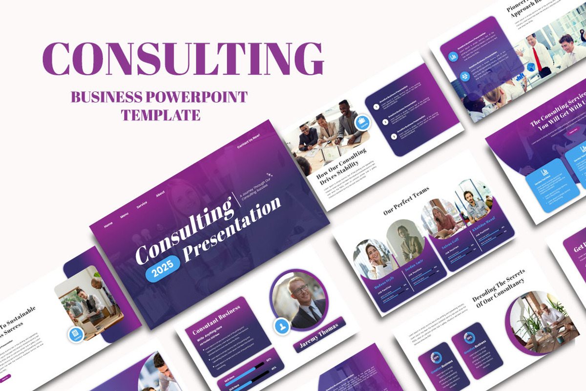 Consulting Powerpoint Template, a Presentation Template by yanindesign (Photo 1 of 6)