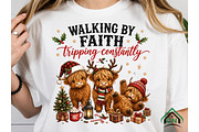 Funny Christmas Cow PNG, a Seasonal Illustration by Craft Nest (Thumbnail 4 of 6)