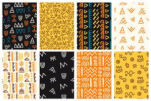 30 African Tribal Seamless Patterns