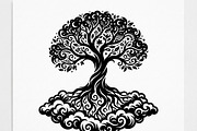 Elegant dream tree silhouette design, a Healthcare Illustration by Amazin_art (Thumbnail 15 of 43)