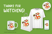 Cartoon Squirrel and Nut. Clipart., an Animal Illustration by KENO Mascots (Thumbnail 3 of 3)