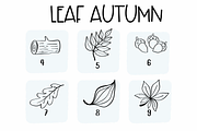 Leaf Autumn| Symbols Fonts, a Symbol Font by Sirinart (Thumbnail 4 of 6)