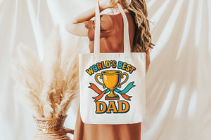 World's Best Dad Sublimation PNG, an Illustration by DreamCafeArt