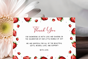 Berry Thank You Card for Baby Shower, an Invitation Template by Digital_Mind (Thumbnail 3 of 5)