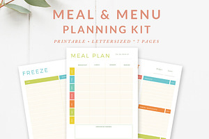 Meal Menu Planning Kit