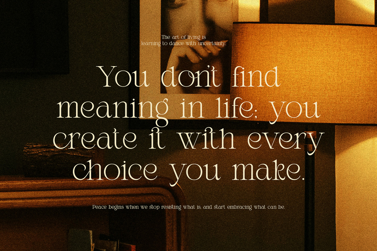 Riukan modern elegant serif font, a Serif Font by Perfectype (Photo 5 of 8)