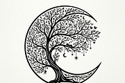 Elegant dream tree silhouette design, a Healthcare Illustration by Amazin_art (Thumbnail 10 of 49)