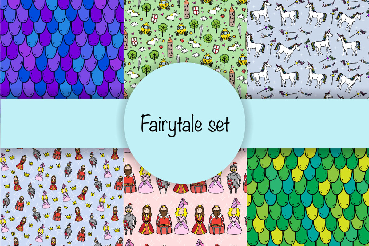 Fairytale set, a Pattern Graphic by merion_merion (Photo 1 of 6)