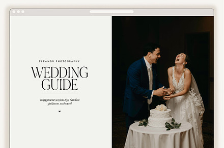 Showit Wedding Guide Template, a Landing Page Template by Rachel Kick