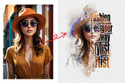 Typography Portrait Artistic Effect, an Action Add-On by MRI STUDIO (Thumbnail 3 of 28)