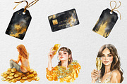 Black and Gold  Black Friday, an Illustration by DreamCafeArt (Thumbnail 3 of 7)