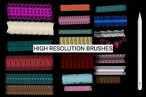 20 Ribbons Brushes Procreate