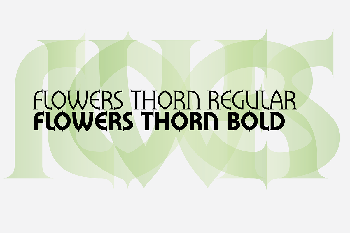 Flowers, a Serif Font by BluHead Studio (Photo 7 of 8)