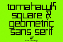 Tomahawk - Geometric & Square Sans