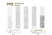 AI Dry Ink + Handwriting Brushes, a Brush Add-On by 103cia (Thumbnail 3 of 3)