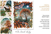 Stonehenge Nature Digital Postcards, an Animal Illustration by The Dutch Lady Designs (Thumbnail 6 of 7)