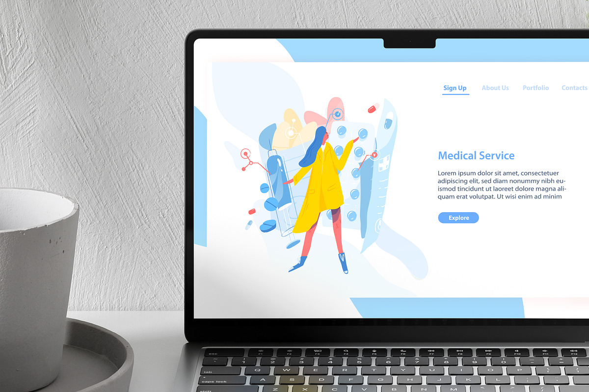 Medical service concept, a Healthcare Illustration by Good Studio (Photo 3 of 3)