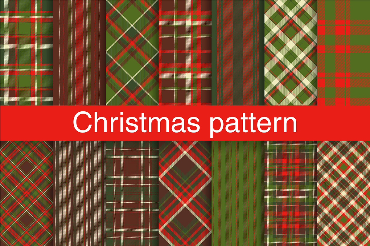 #116 Christmas Pattern for Gift Card, a Pattern Graphic by Plaid4You (Photo 1 of 10)