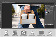Coffee Cup Carrier Outdoor PSD, a Cups & Container Mockup by Bruno's Shop (Thumbnail 2 of 3)