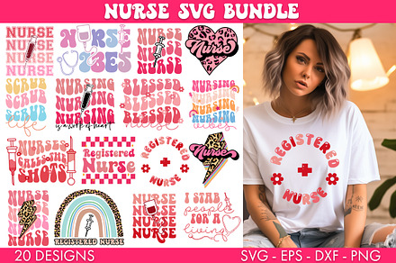 Nurse SVG Bundle Sublimation PNG