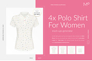 Women Polo Ghost Mock-ups FREE DEMO, a Books & Magazine Mockup by Apparel_Mockups (Thumbnail 1 of 23)