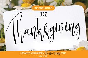 Thanksgiving Handwriten Font