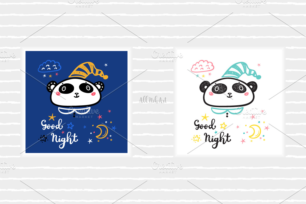 Cute Animal Illustrations & Patterns, a Pattern Graphic by AllNikArt (Photo 4 of 15)