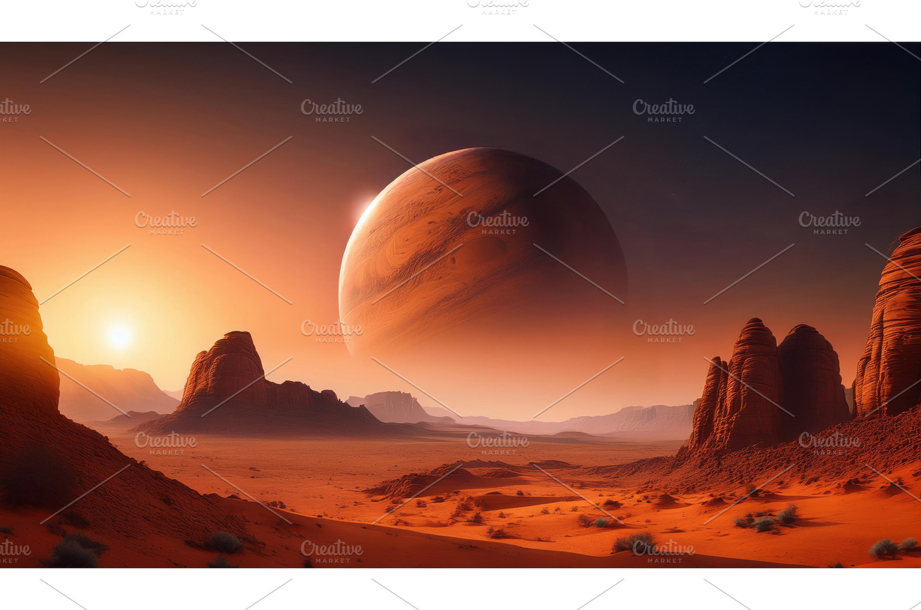 A surreal planetary landscape with a, a Nature Photo by Igor Tichonow