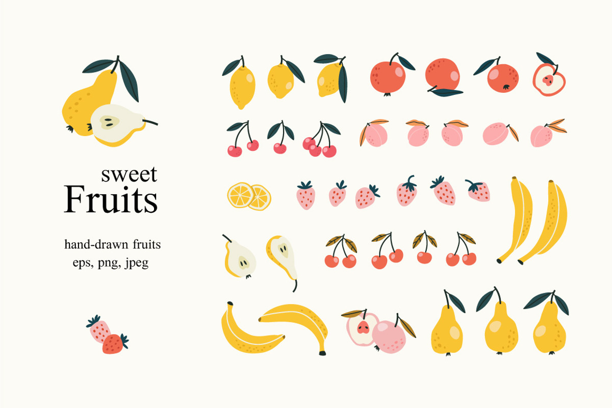 Sweet Fruits collection, a Food Illustration by Sweet Corner (Photo 1 of 8)