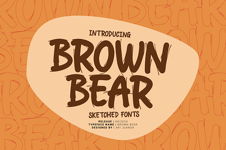 Brown Bear, a Handwritten Font by Linecreative