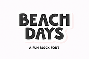 Beach Days | Bold Block Font, a Sans Serif Font by KA Designs (Thumbnail 1 of 8)