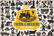 100 Farming and Agriculture SVG File, a Work Illustration by pixaroma (Thumbnail 1 of 7)