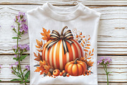 Fall Pumpkin Coquette Bows Clipart, an Illustration by CraftArtStudio (Thumbnail 4 of 6)