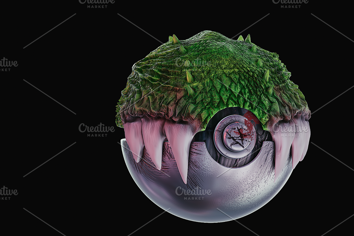 3D Dragon Pokeball | Made In Kanton, an Object 3D Model by Erdem Haksal